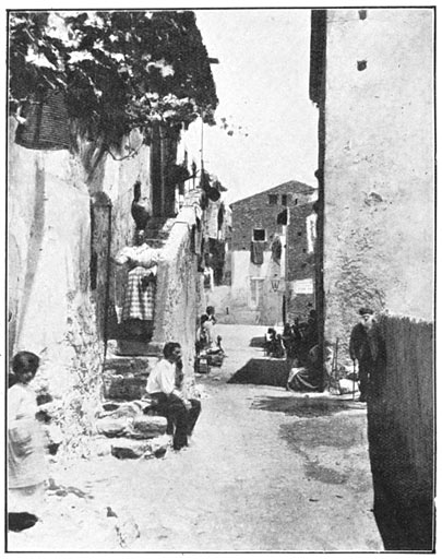 Straatje in Taormina.