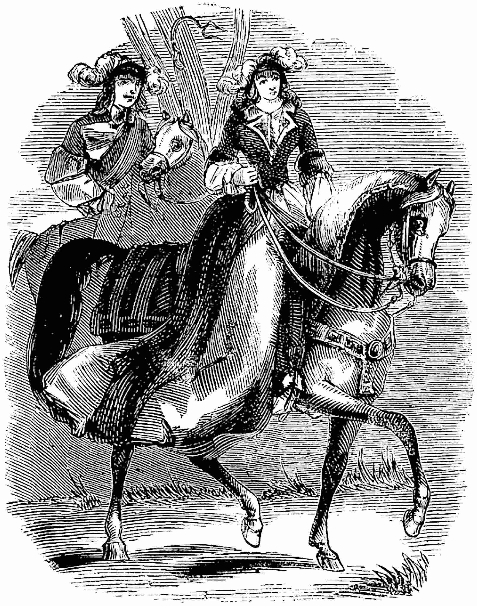 The young officer courting Emma, on horseback