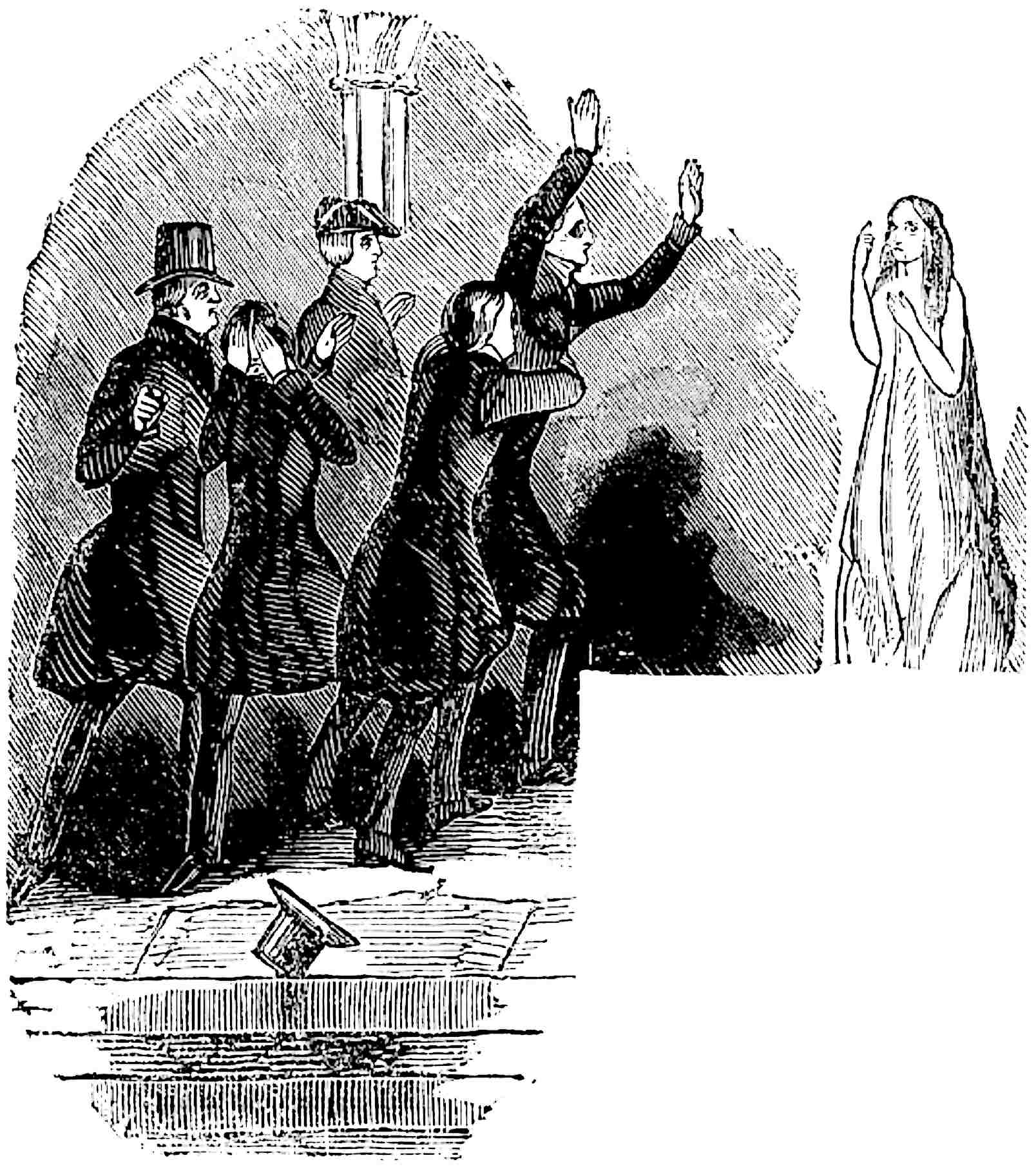 The appearance of the resuscitated maiden.