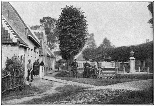 Markt te St. Anna-ter-Muiden bij Sluis.