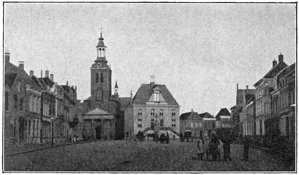 Marktplein te Rozendaal.