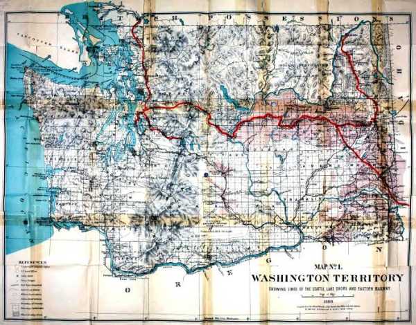 Map of Washington Territory