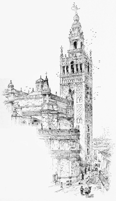 THE GIRALDA TOWER.
From a photograph by J. Laurent
& Co., Madrid.