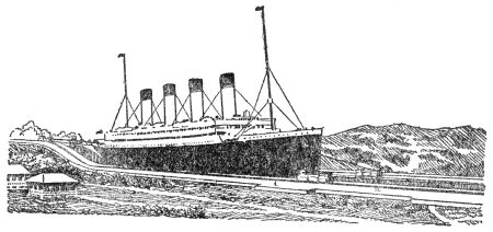 A Mauretania IN THE LOCKS