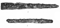 No. 218. Copper Bolts, found exactly in the middle (a)
of the first (b) of the second Scæan Gates.