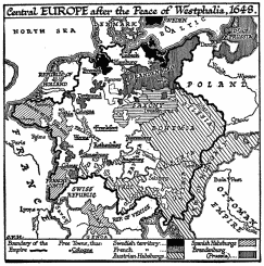 Central EUROPE after the Peace of Westphalia, 1648.