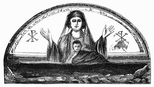 Illustration: Fig. 90.—The Earliest Madonna.