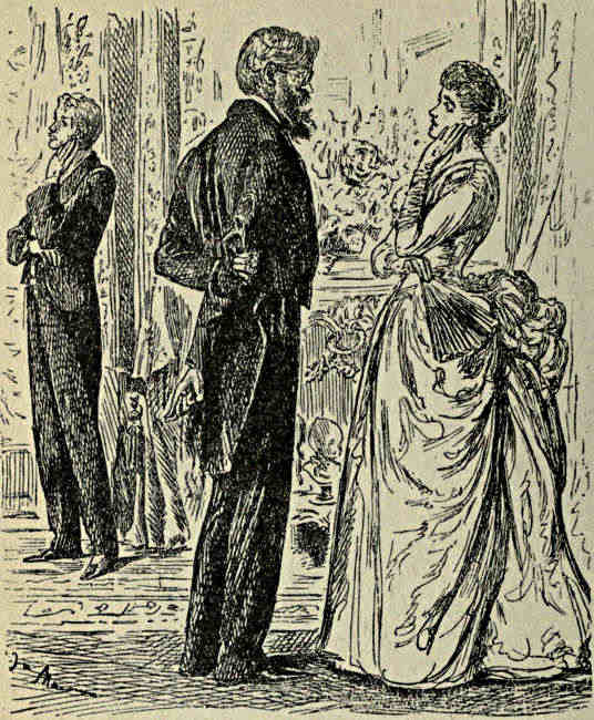 Gentleman and lady talking