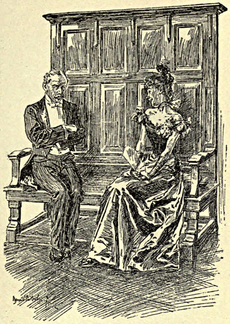 Gentleman and lady talking