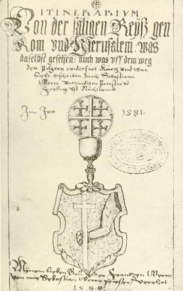 ARMS OF A JERUSALEM PILGRIM