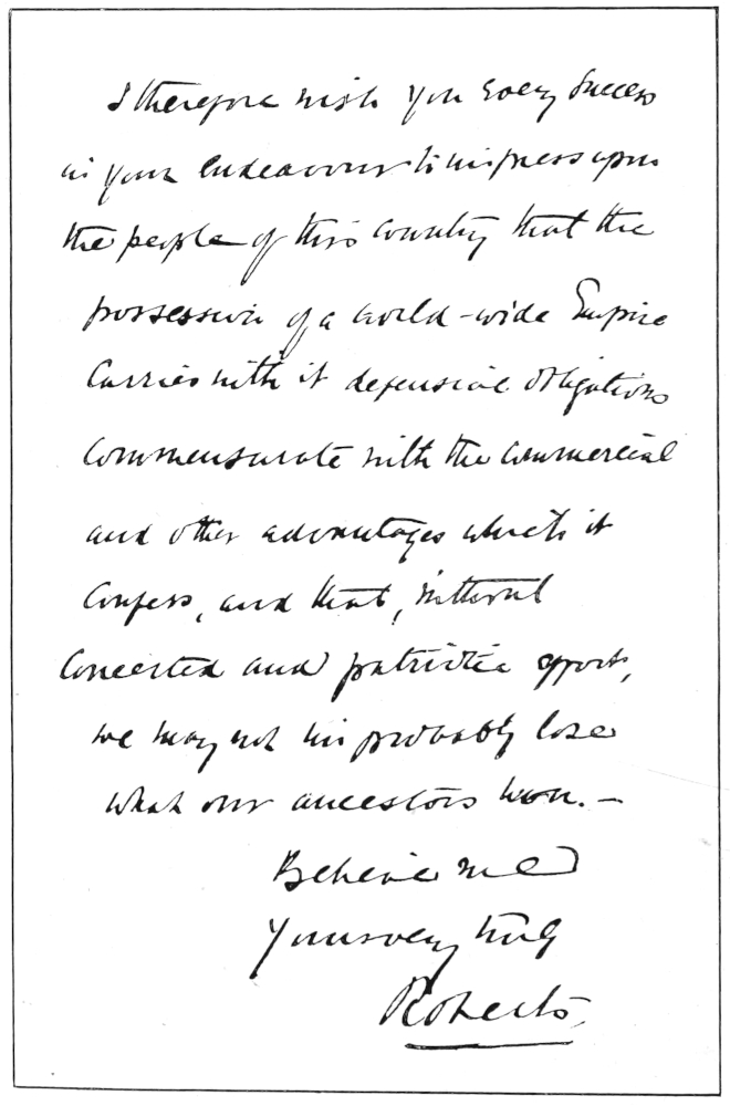 image of handwritten letter