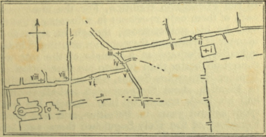 A plan of the streets of Jerusalem in modern times.