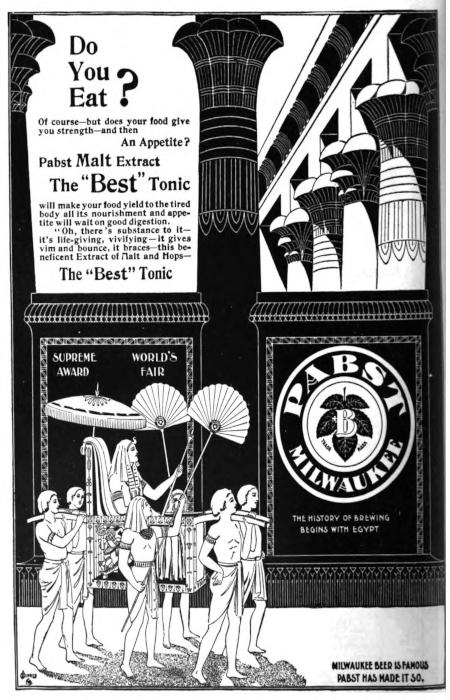 A page of advertisements