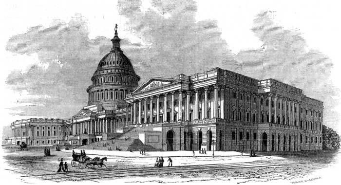 THE CAPITOL AT WASHINGTON.