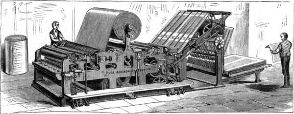 HOE'S NEW PERFECTING PRINTING-PRESS.