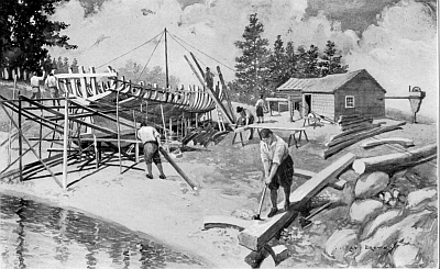 NEW ENGLAND EARLY TOOK THE LEAD IN BUILDING SHIPS