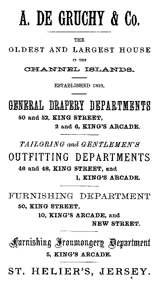 Advertisement: A. DeGruchy & Co.