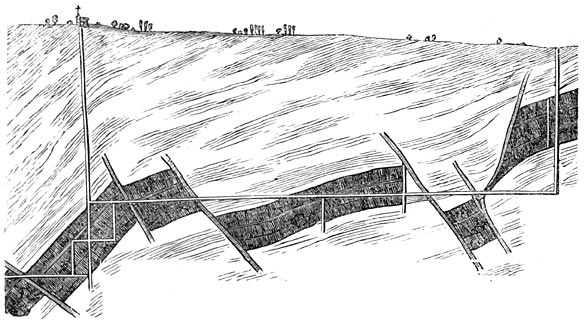 Fig. 148. Doorsnede van de steenkoollaag van Montceau-les-Mines.