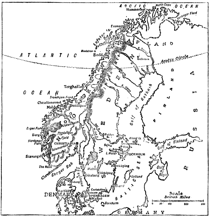 Sketch-Map of Norway.