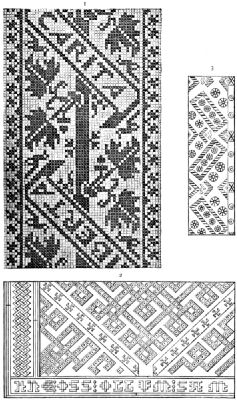 1. Leaf patterns; 2. Knotwork patterns; 3. Floral patterns