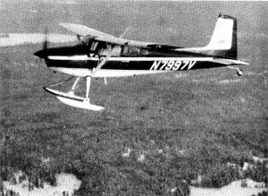 Figure 14.—The tracking aircraft was usually
flown at altitudes of 1,500 to 3,000 feet. (Photo
courtesy of Dick Shank.)