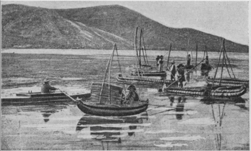 BALSAS ON LAKE TITICACA.