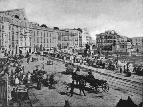 NAPLES. A STREET VIEW.