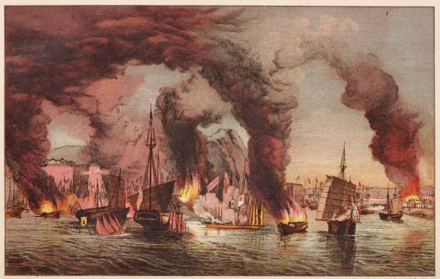 DAY & SON (LIMITED) LITH.
IMPERIALIST ATTACK ON THE RIVER FORTS AT NANKIN