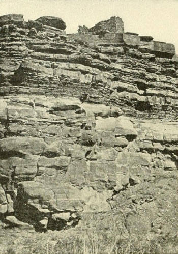 House Ruins on Cliff
of Glen Canyon.