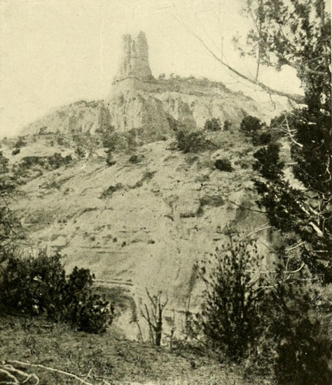 The “Navajo Church,”
a Freak of Erosion near Ft. Wingate, N.M.