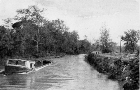 The now abandoned canal at Dayton as it appears on the
borders of the city.