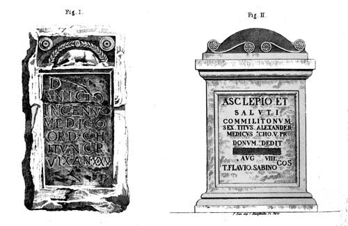 ROMAN INSCRIPTIONS TO MEDICAL OFFICERS.