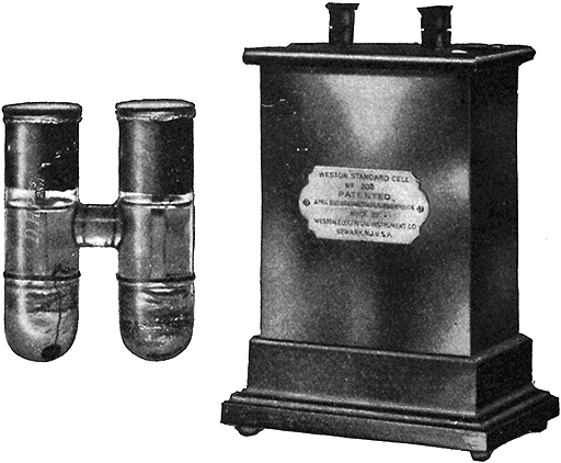 Fig 541Weston Cadmium Cell It is made in two forms one known as the Weston normal