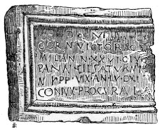 Sepulchral Slab to the Memory of Cornelius Victor