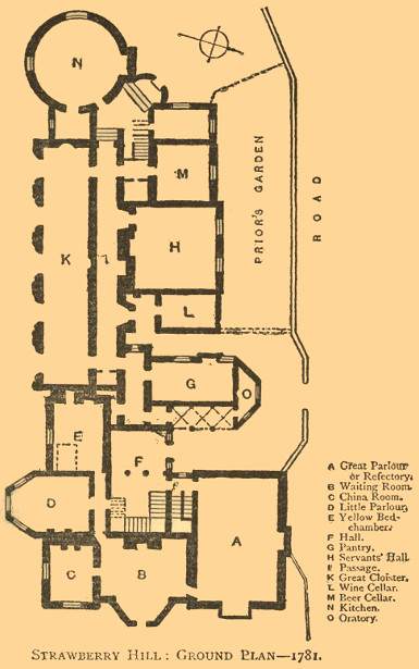 Ground Plan of Strawberry Hill