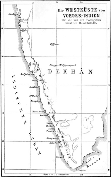 Die WESTKÜSTE von VORDER-INDIEN