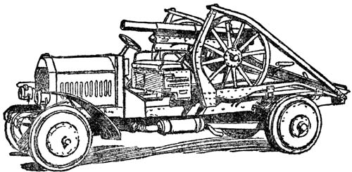 A KRUPP MOTOR GUN-CARRYING LORRY