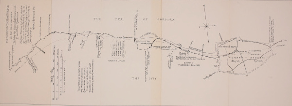 Map of the Shore of Constantinople on the Sea of Marmora Between the Seraglio Lighthouse and Daoud Pasha Kapoussi.