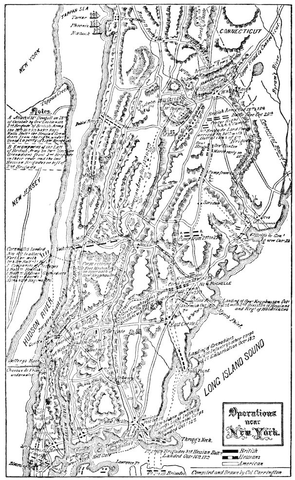 Operations near New York.