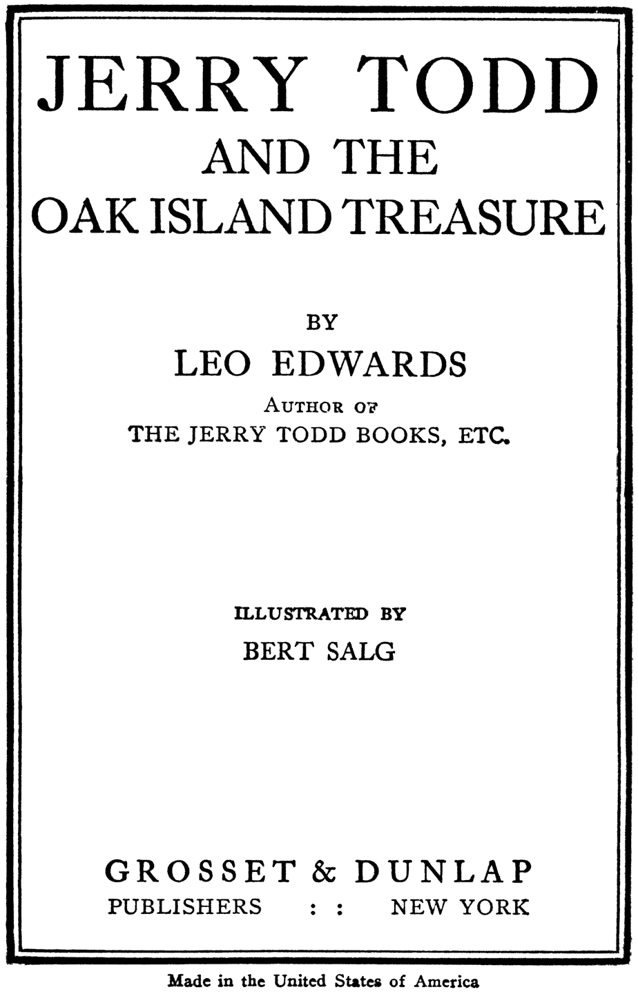 Original Title Page.