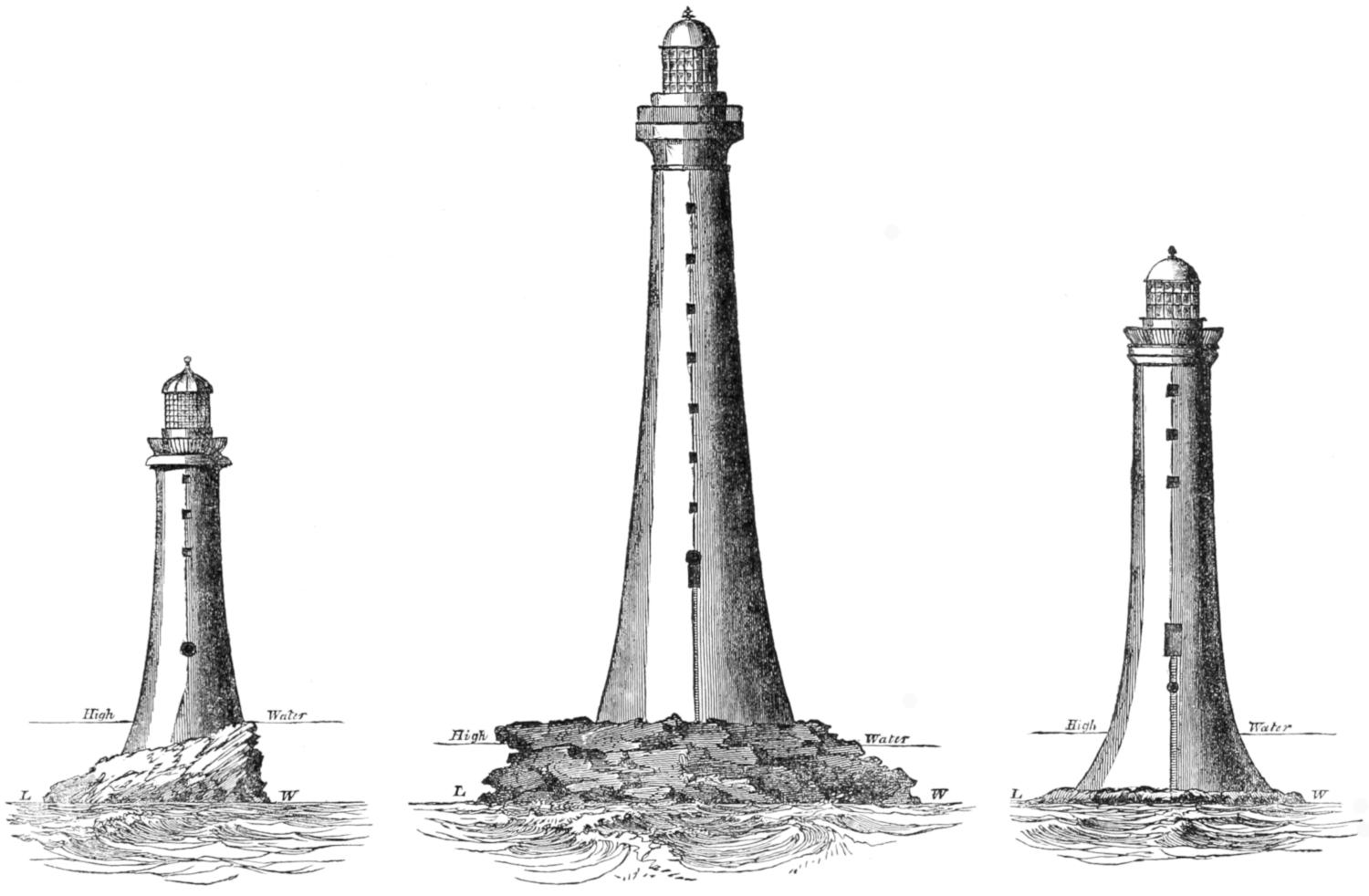 Three lighthouses