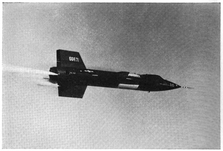 A plane in the air with a pronounced contrail